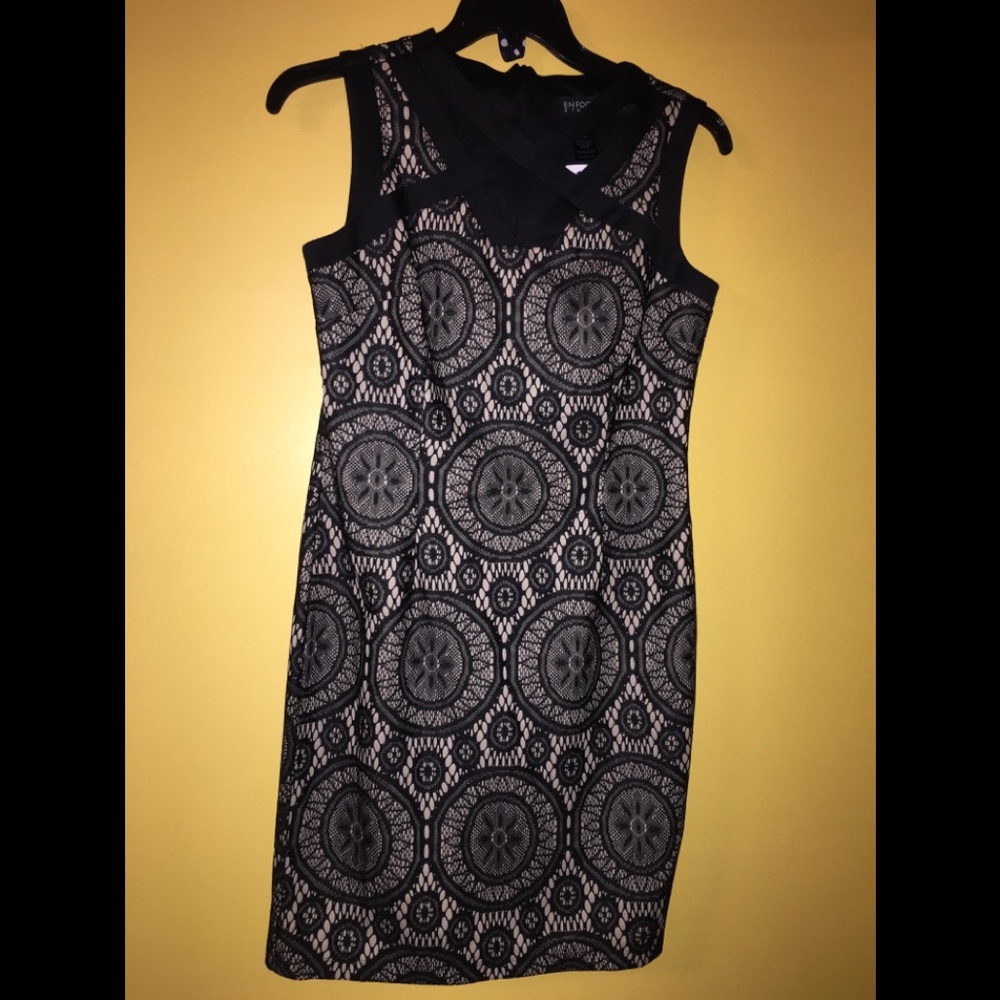 Women’s black and beige detailed dress size 12